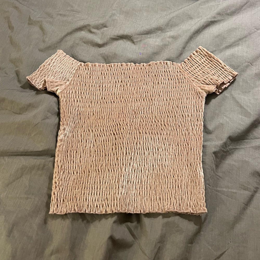 Smocked Off-Shoulder Top